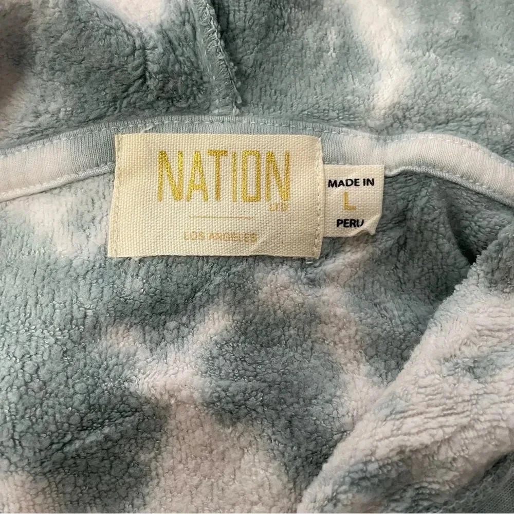 Nation LTD Maris Zumba Tie Dye Hoodie Sweatshirt Size Large - Picture 6 of 8